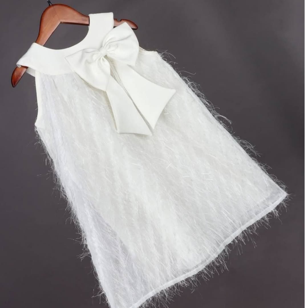 سارافن دخترانه مجلسی پارچه یاخما