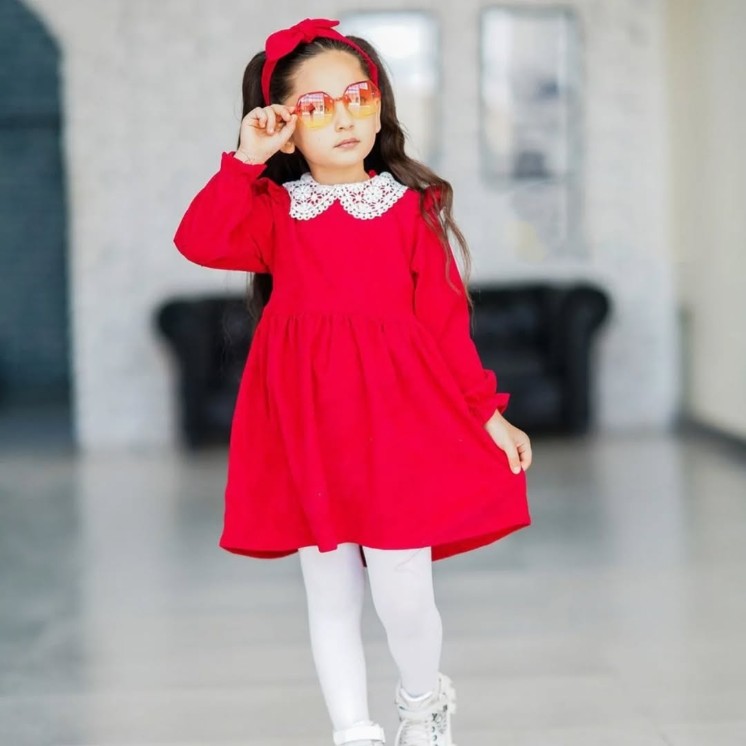 سارافون یقه گیپور بچگانه